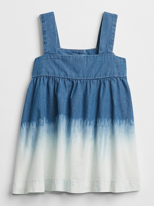Image number 2 showing, Denim Dip-Dye Dress
