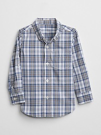 View large product image 3 of 3. Plaid Button-Down Convertible Shirt