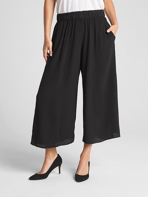 Image number 1 showing, Crop Wide Leg Pants