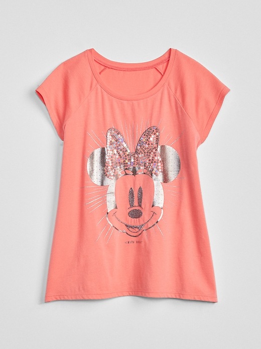1 of 8 showing, with the color CUPID PINK of product GapKids &#124 Disney Sequin Graphic T-Shirt