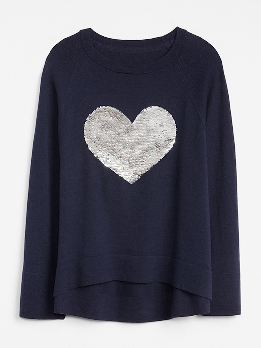 1 of 8 showing, with the color dark night of product Flippy Sequin Sweater