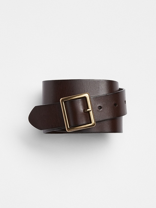 1 of 8 showing, with the color chocolate of product Leather Belt