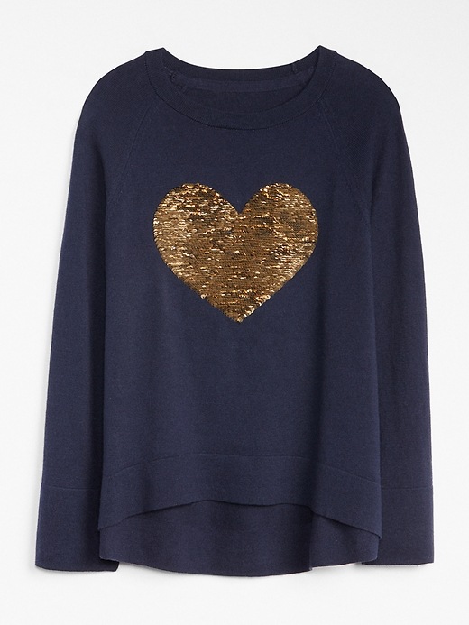 2 of 8 showing, with the color dark night of product Flippy Sequin Sweater