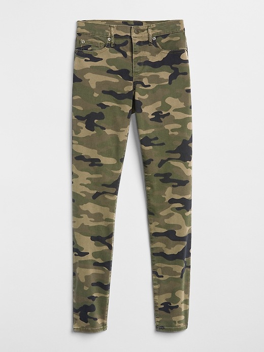 Image number 6 showing, Mid Rise True Skinny Ankle Jeans in Camo