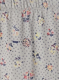 Bermuda Long (pedal Pushers) Fille GAP Kids - Taille 5 - Imprimé Floral Bleu/aqua - Coton - Occasion Bon état