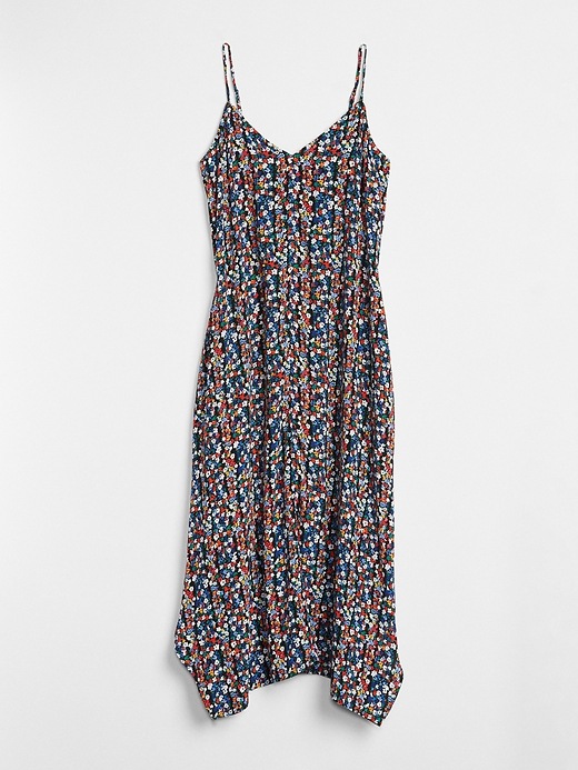 Image number 6 showing, Cami Floral Print Handkerchief Maxi Dress