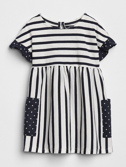 Image number 1 showing, Stripe Ruffle Dress