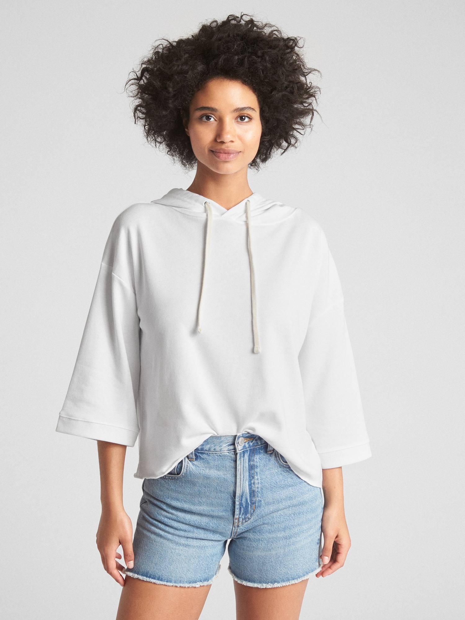 WideSleeve Pullover Hoodie in French Terry Gap