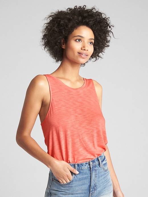Image number 1 showing, Knot-Back Tank Top