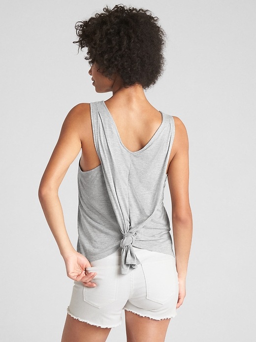Image number 2 showing, Knot-Back Tank Top