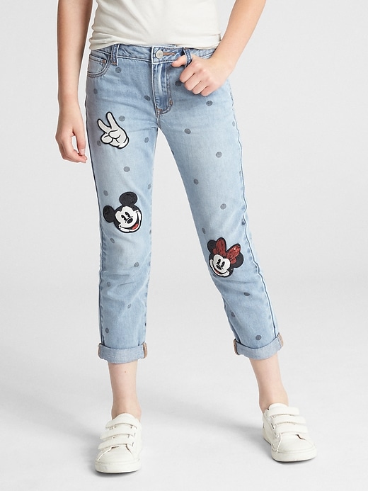 Image number 2 showing, Gap Kids &#124 Disney Minnie Mouse Girlfriend Jeans
