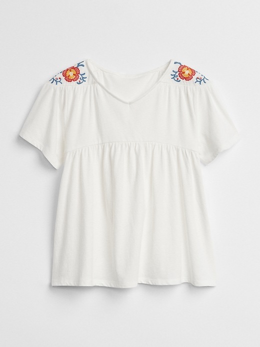 Image number 6 showing, Embroidered V-Neck T-Shirt
