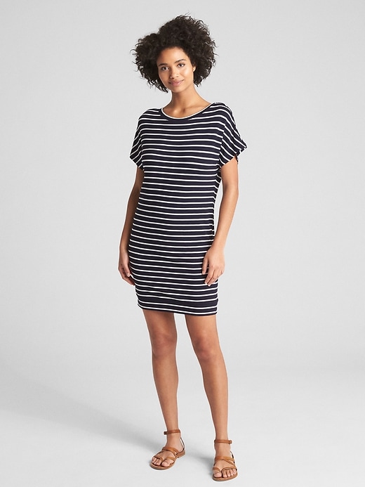Image number 3 showing, Dolman Sleeve Cutout T-Shirt Dress