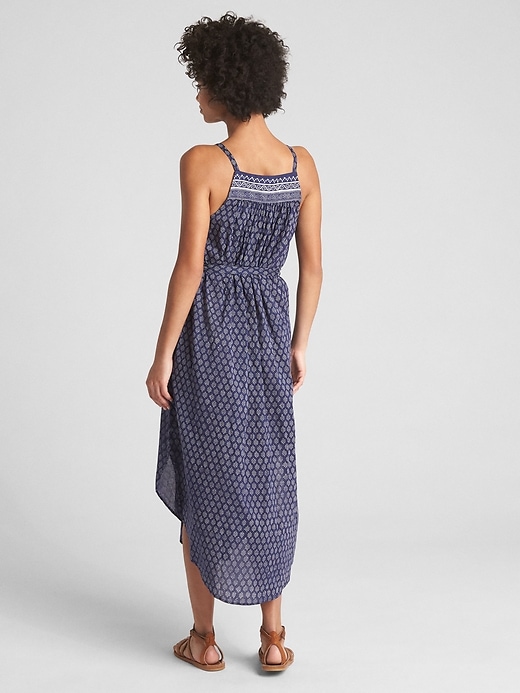 Image number 2 showing, Block-Print Cami Midi Dress