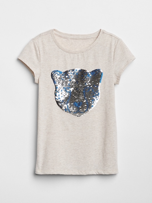 Image number 1 showing, Flippy Sequin Graphic T-Shirt