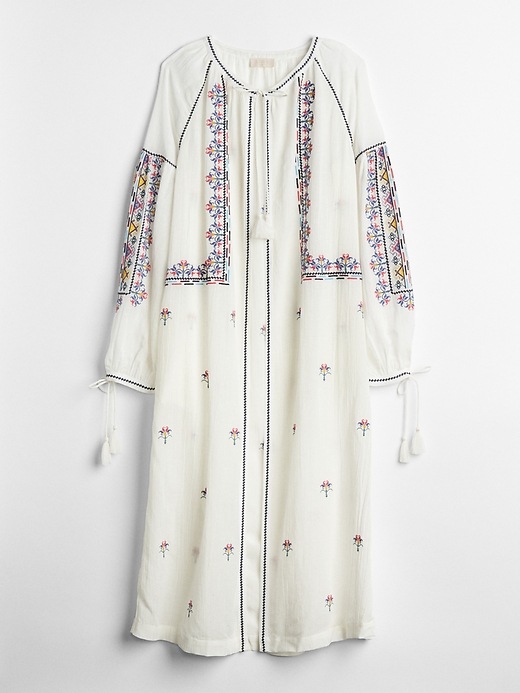 Image number 3 showing, Dreamwell Crinkle Embroidered Robe