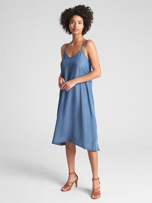 Image number 3 showing, Strappy Cami Midi Dress in TENCEL&#153