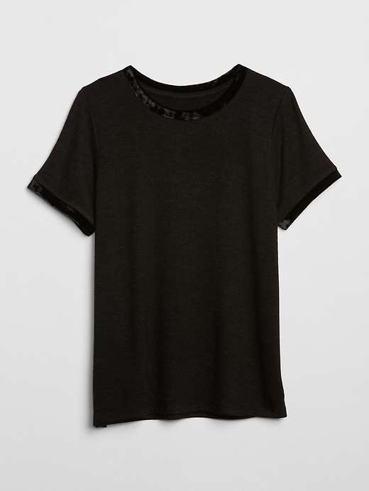 Image number 6 showing, Softspun Velvet-Trim Crewneck T-Shirt