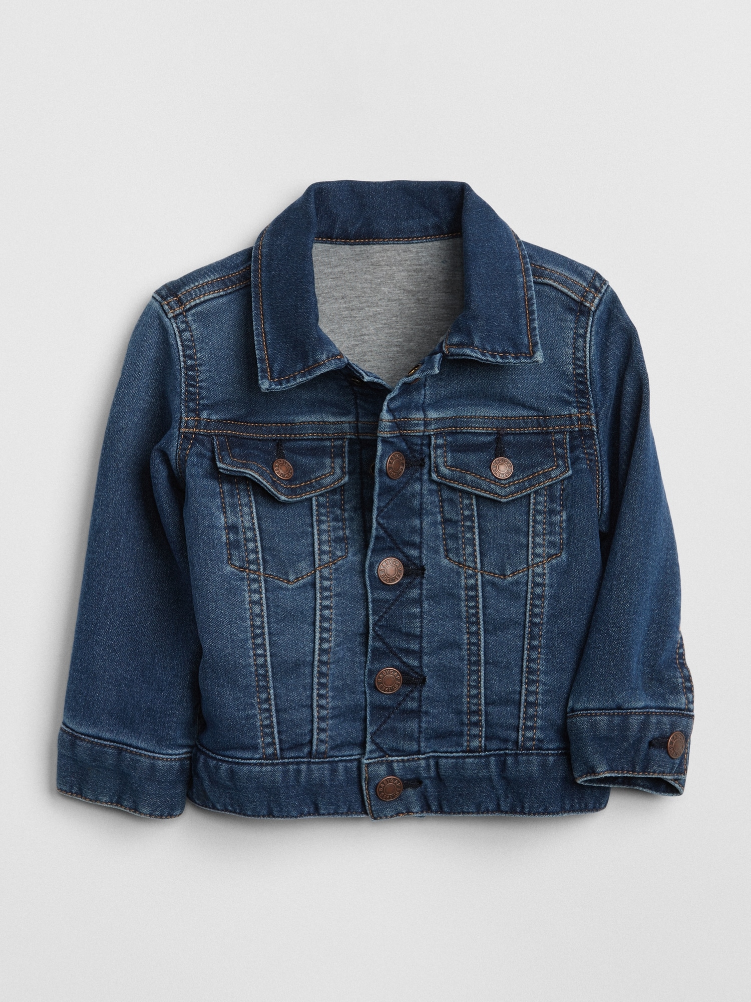 Baby Icon Jersey-Lined Denim Jacket | Gap