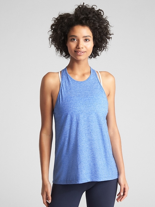View large product image 1 of 1. GapFit Breathe Twist Back Tank Top