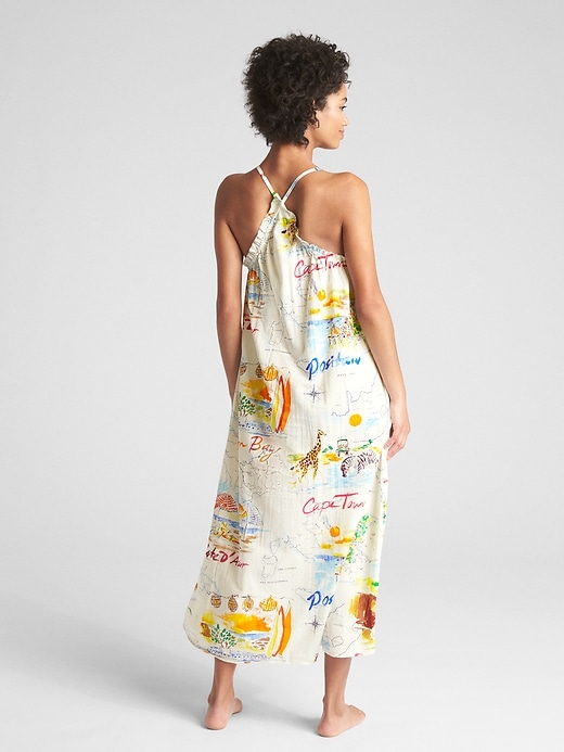 Dreamwell Print Cami Maxi Nightgown Gap