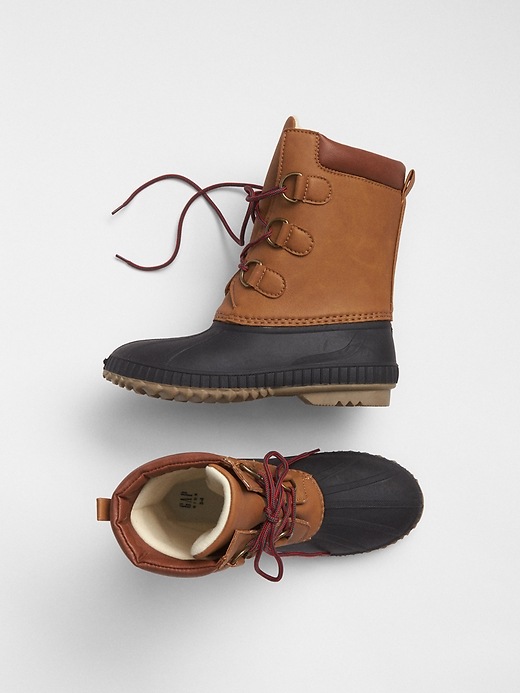 Image number 1 showing, Lace-Up Duck Boots