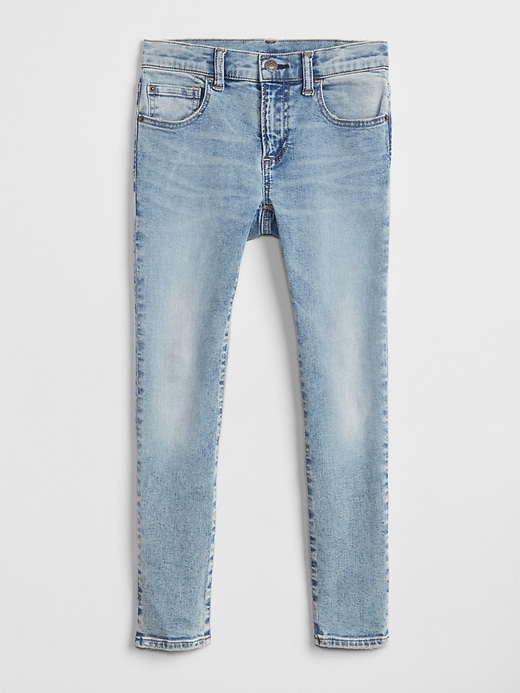 1 of 8 showing, with the color medium wash of product Kids Skinny Jeans with Stretch