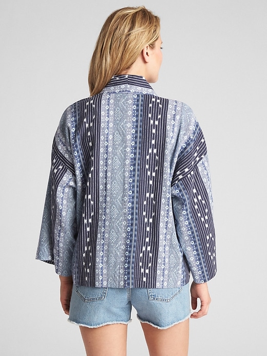 Image number 2 showing, Open-Front Print Topper Jacket