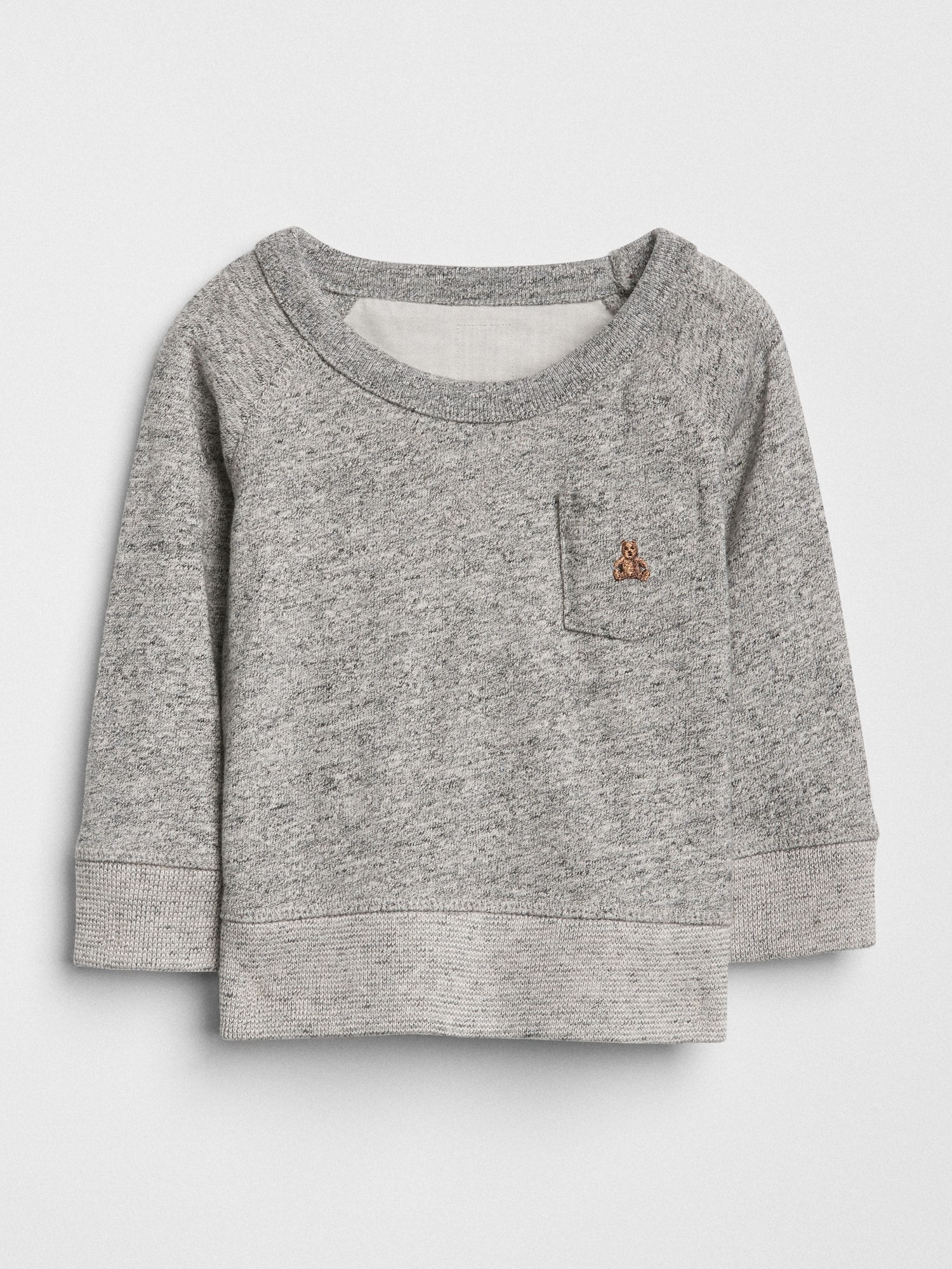 Baby Marled Pocket Sweatshirt | Gap