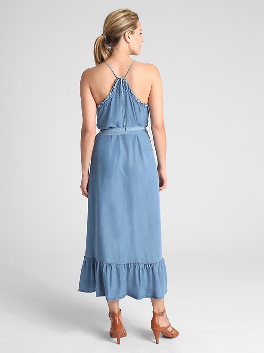 Image number 2 showing, Ruffle Cami Maxi Dress in TENCEL&#153
