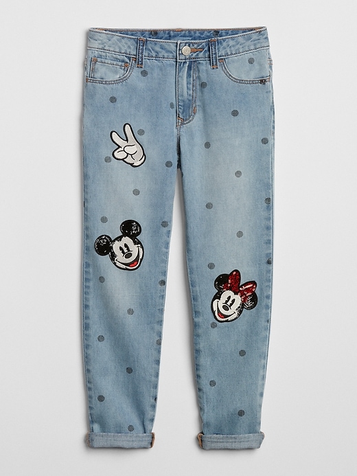 Image number 1 showing, Gap Kids &#124 Disney Minnie Mouse Girlfriend Jeans