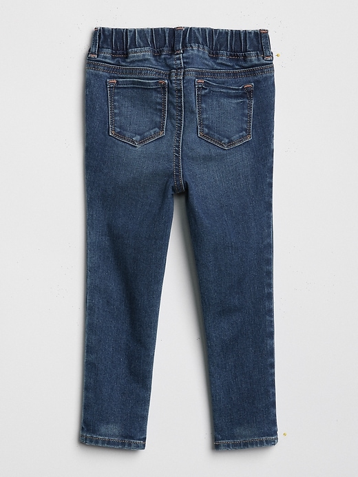 2 of 8 showing, with the color medium wash of product Toddler Jeggings with Stretch