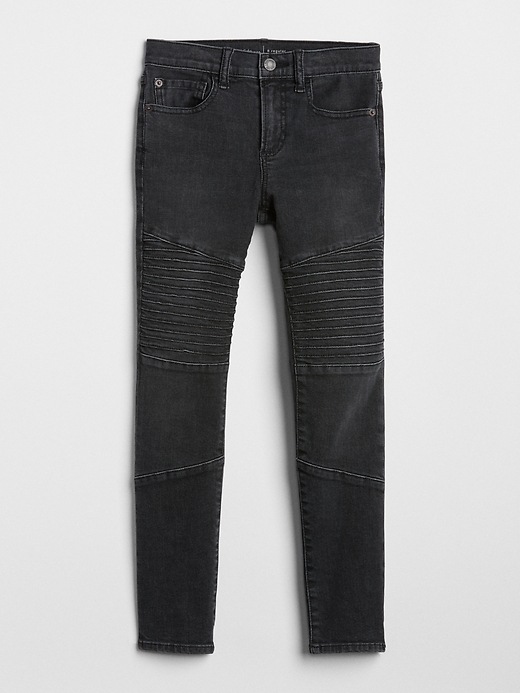 Image number 1 showing, Kids Moto Relaxed Skinny Jeans with Fantastiflex
