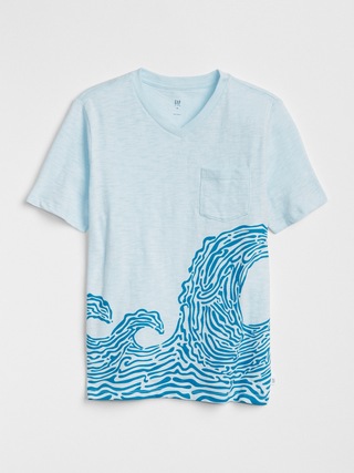 Camiseta Nautica Masculina Manga Curta - Gola V Com Estampa - Conforto E Estilo