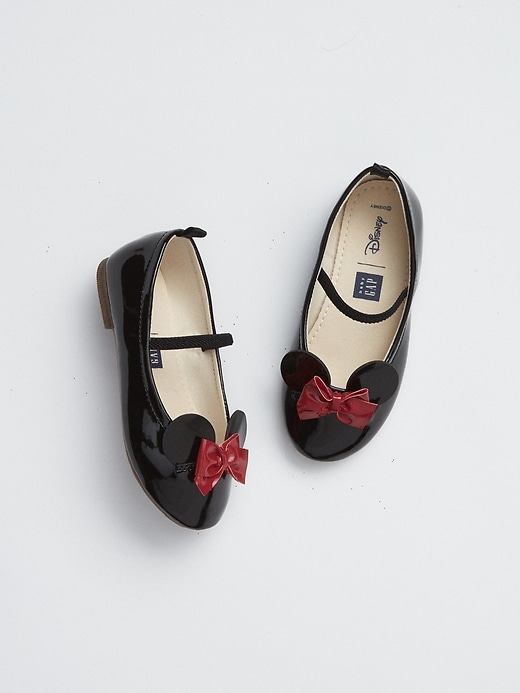 1 of 8 showing, with the color minnie mouse of product babyGap &#124 Disney Minnie Mouse Ballet Flats