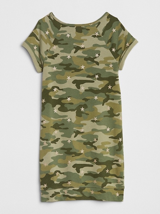 Image number 3 showing, Camo Zip T-Shirt Dress