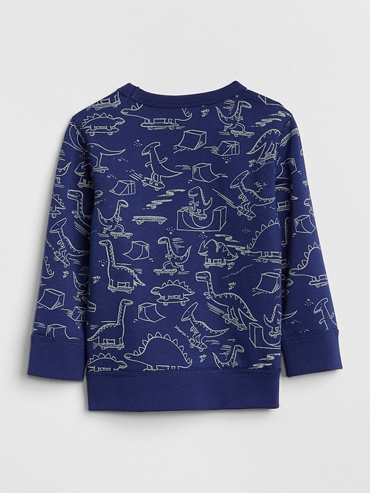 View large product image 2 of 3. Graphic Crewneck Sweatshirt in Fleece