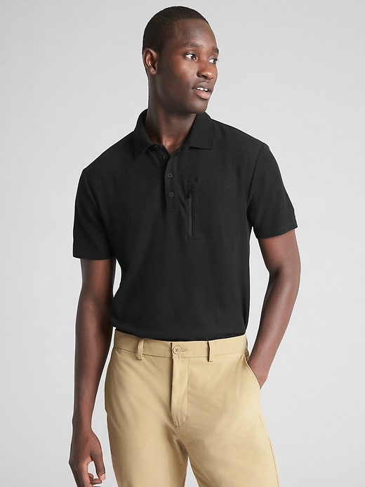 Image number 1 showing, Hybrid Pique Polo Shirt
