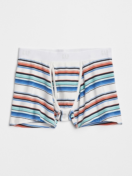 View large product image 1 of 1. Stripe 4" Boxer Brief Trunks