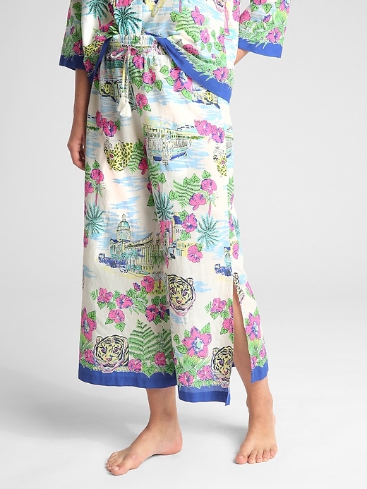 Image number 1 showing, Dreamwell Print Wide-Leg Pants