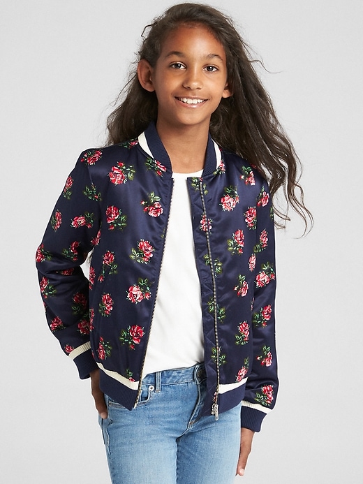 Image number 2 showing, Floral Flight Jacket