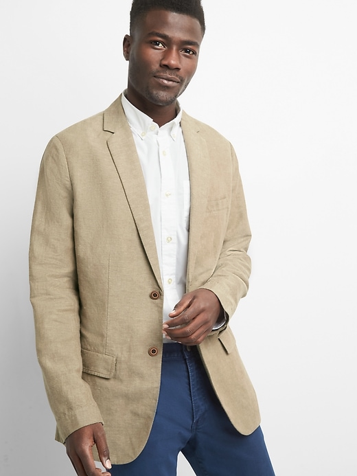 Image number 8 showing, Linen-Cotton Blazer