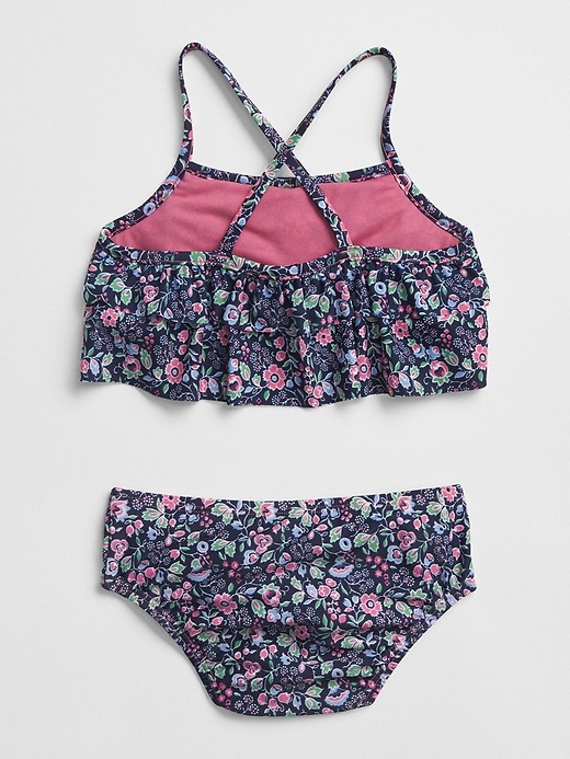 Image number 2 showing, Floral Ruffle Swim Two-Piece