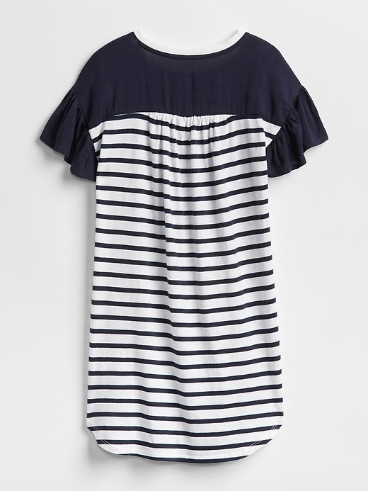Image number 3 showing, Stripe Flutter T-Shirt Dress