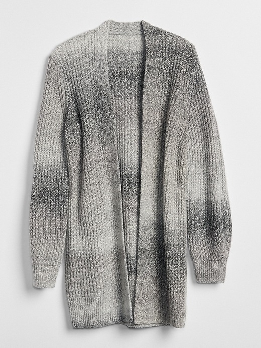 Image number 6 showing, Textured Open-Front Cardigan Sweater