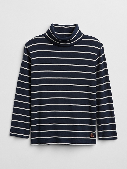 View large product image 1 of 3. Stripe Turtleneck Long Sleeve Shirt