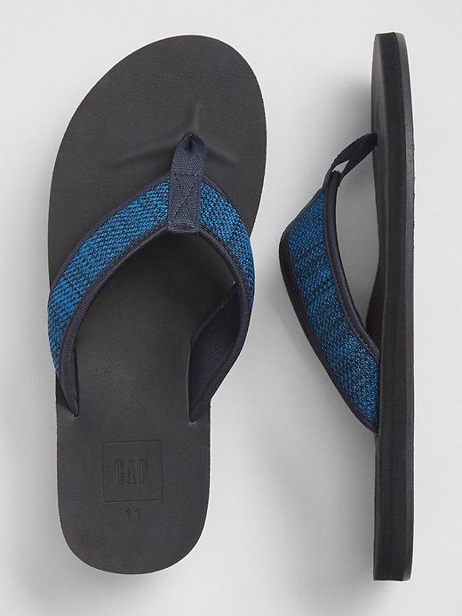 View large product image 2 of 2. Woven Flip Flops