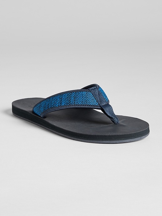 View large product image 1 of 2. Woven Flip Flops