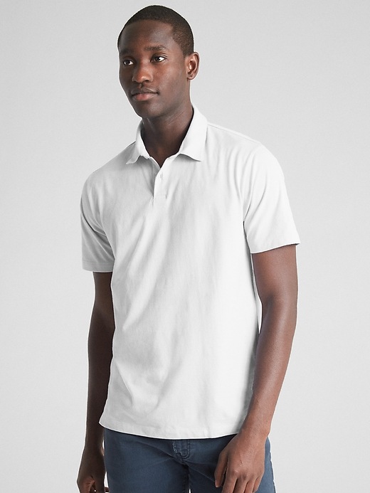 View large product image 1 of 1. Soft Brushed Polo Shirt