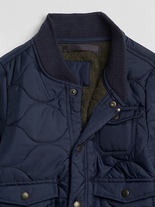 Image number 3 showing, Quilted Flight Jacket